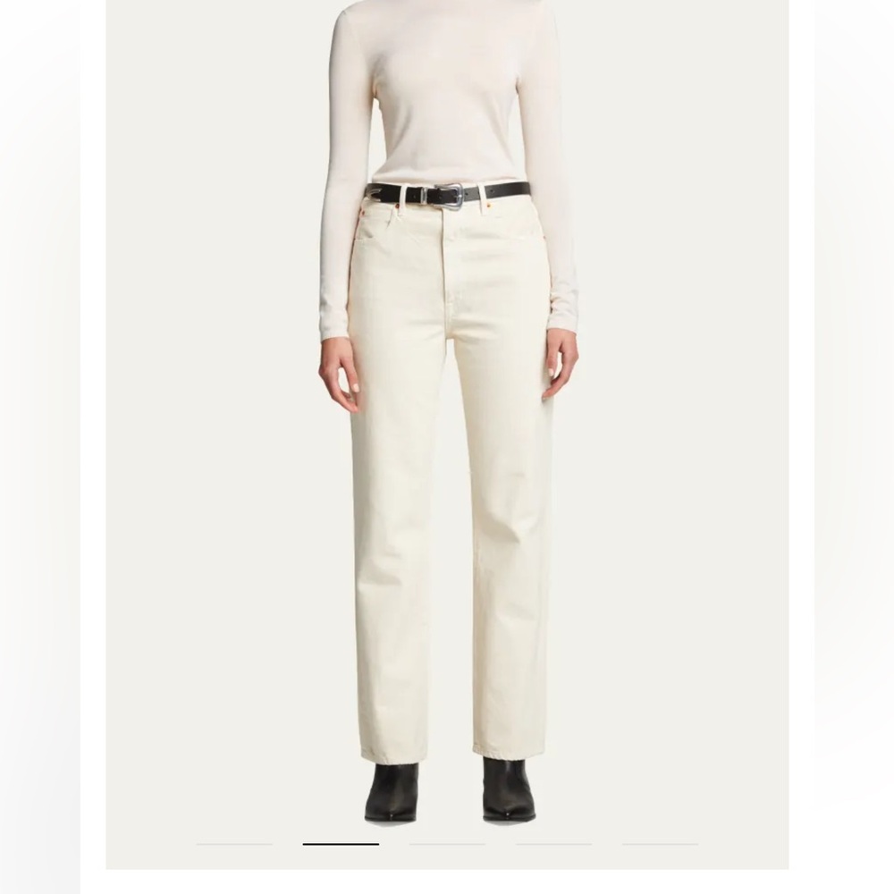 SLVRLKE off white London straight leg pants. Size 31